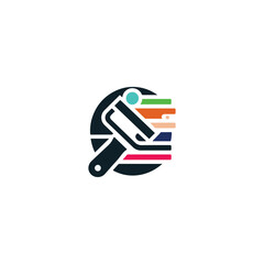 painting logo, house painting logo, painting service logo, paint brush logo