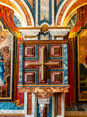Interior of the Chapel of Saint Sebastian, Ermida de Sao Sebastiao at Tavira, Algarve, Portugal.