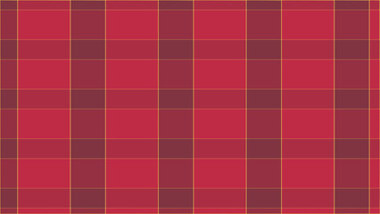 Plaid pattern in red, crimson and gold