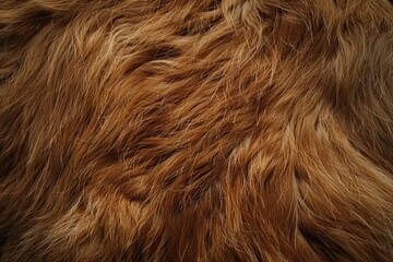 Fototapeta premium Close up of genuine light brown goat fur texture.