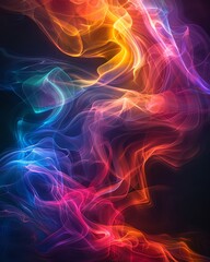 Obraz premium An ethereal dreamscape of swirling vibrant hues