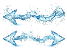 water splash arrow