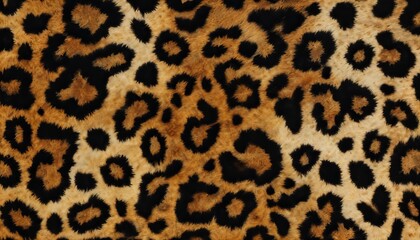 A close up of a leopard print fabric