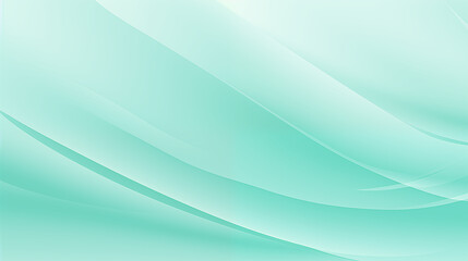 Abstract Light Green Waves Background - Smooth and Soothing Design