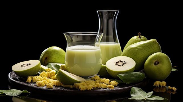 juice fruits with tabale UHD Wallpaper
