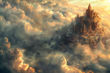 A divine city in the clouds