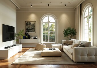 Modern Minimalist Living Room Interior Design