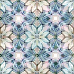 Abstract Geometric Kaleidoscope Pattern Wallpaper Design
