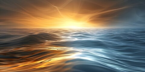 Sunrise gradient background transitions from bright yellows to deep oceanic blues. Concept Color Transitions, Sunrise Gradient, Bright Yellows, Deep Blues, Oceanic Hues
