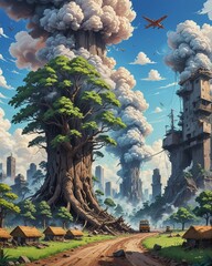 Military conflicts cause global warming.