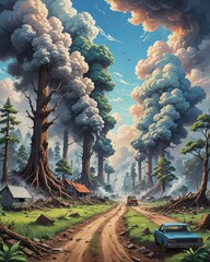 Military conflicts cause global warming.