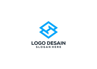 Initial Letter SH logo design, with hexagon logo icon design vector design template inspiration