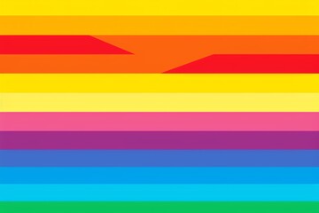 Pride parade flag flat design side view equality theme animation triadic color scheme