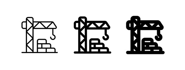 Editable crane tower, architecture, machinery, building vector icon. Construction, tools, industry. Part of a big icon set family. Perfect for web and app interfaces, presentations, infographics, etc
