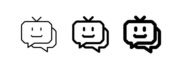 Editable chat bot, smart assistant vector icon. AI technology, artificial intelligence, computer. Part of a big icon set family. Perfect for web and app interfaces, presentations, infographics, etc