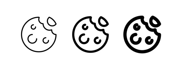 Editable choco chip cookie vector icon. Bakery, cooking, food. Part of a big icon set family. Perfect for web and app interfaces, presentations, infographics, etc