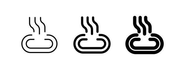 Editable hot spring, steam vector icon. Wellness, spa, relaxation. Part of a big icon set family. Perfect for web and app interfaces, presentations, infographics, etc