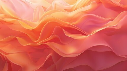 Obraz premium Serene Coral and Peach Abstract Background with Gentle Glow
