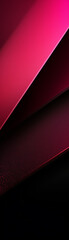 Obraz premium 3d rendering of Abstract image featuring bold diagonal lines in shades of black and vibrant pink, creating a striking modern background design.