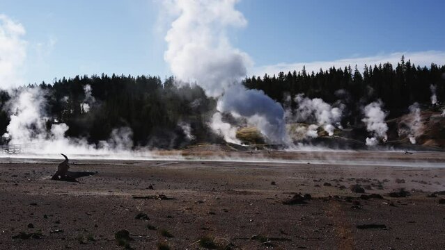 Steam Vents at Yellowstone Natl Park on August 27, 2023