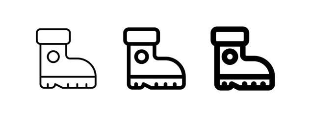 Editable boots vector icon. Outdoor, industry, gardening, heavy duty. Part of a big icon set family. Perfect for web and app interfaces, presentations, infographics, etc