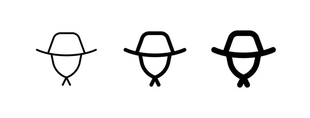 Editable brim hat vector icon. Outdoor, fashion, headwear. Part of a big icon set family. Perfect for web and app interfaces, presentations, infographics, etc