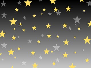 seamless pattern with stars on gradation black and grey background