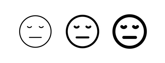 Editable bored expression emoticon vector icon. Part of a big icon set family. Part of a big icon set family. Perfect for web and app interfaces, presentations, infographics, etc