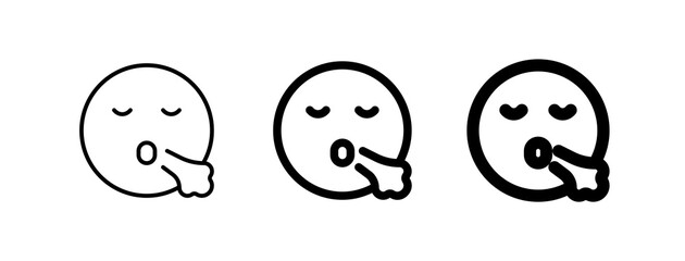 Editable sigh, relief, expression emoticon vector icon. Part of a big icon set family. Part of a big icon set family. Perfect for web and app interfaces, presentations, infographics, etc