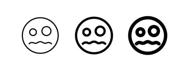 Editable scared face expression emoticon vector icon. Part of a big icon set family. Part of a big icon set family. Perfect for web and app interfaces, presentations, infographics, etc