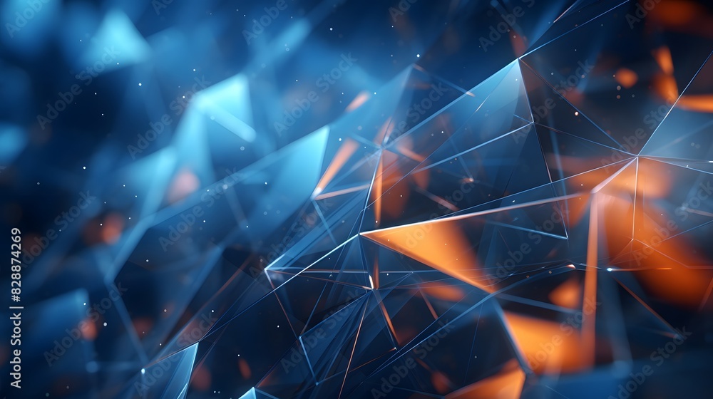 Poster 3d digital abstract background. generative ai.