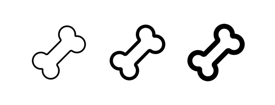 Editable dog chewing bone vector icon. Veterinary, animal, pet care, pet shop. Part of a big icon set family. Perfect for business, web and app interfaces, presentations, infographics, etc