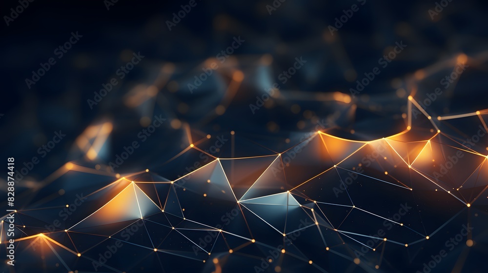Poster 3d digital abstract background. generative ai.