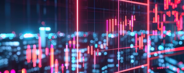 illustration Visualization of stock market data charts. Forex and stock statistics dashboard charts for investment.
an illustration of the income growth of the future investment economy.