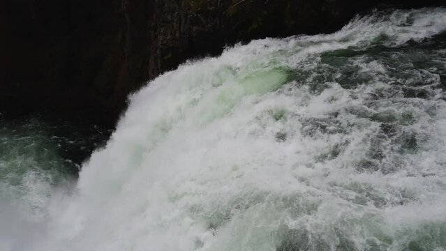 Rushing Waters of Yellowstone River - Nature's Power Unleashed