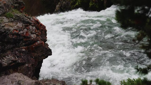 Rushing River in Yellowstone National Park, August 27, 2023