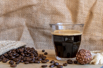 Coffee and hazelnut chocolate