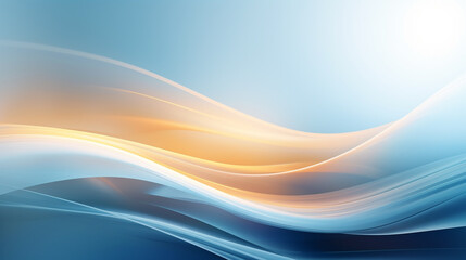 Naklejka premium Blue and grey glossy wave abstract tech banner design. Modern abstract blue background design with layers of transparent material in wave shapes in random geometric patterns.