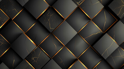 Abstract black and gold luxury vector background with abstract gold dots and shining golden lines. Golden light line decoration. Dark elegant banner design black background.
