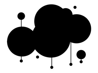 Element de design vectoriel noir, style Frutiger Metro