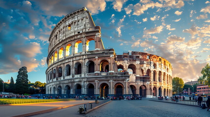 Naklejka premium A diverse array of travel photography capturing iconic landmarks, breathtaking landscapes, and cultural experiences from around the world, catering to the wanderlust of adventure seekers and globetrot