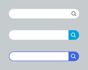 Search bar icon in flat style. Browsing concept