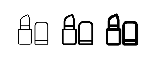 Editable lipstick vector icon. Cosmetics, makeup, skincare, beauty. Part of a big icon set family. Perfect for web and app interfaces, presentations, infographics, etc