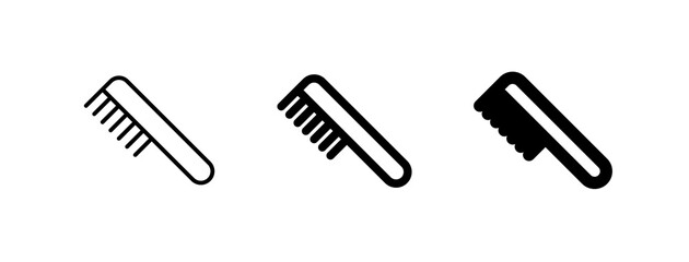 Editable hair comb vector icon. Cosmetics, makeup, skincare, beauty. Part of a big icon set family. Perfect for web and app interfaces, presentations, infographics, etc