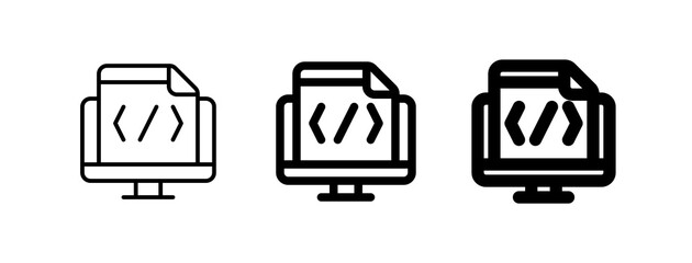 Editable html, code, programming, website vector icon. Part of a big icon set family. Perfect for web and app interfaces, presentations, infographics, etc