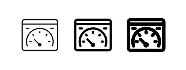 Editable speed test, website, performance, vector icon. Part of a big icon set family. Perfect for web and app interfaces, presentations, infographics, etc