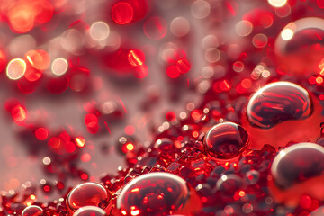 Sparkling red sequin crystal decorative background wallpaper