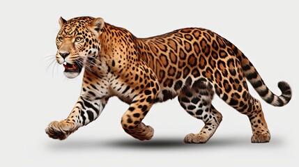Naklejka premium Tiger jumping UHD Wallpaper