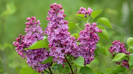 Beautiful lilac flowers in bloom outdoors