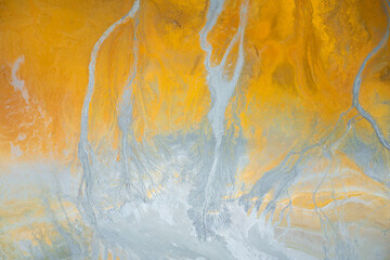 Captivating abstract aerial view of Riotinto, Spain